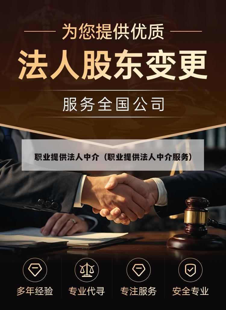 职业提供法人中介（职业提供法人中介服务）