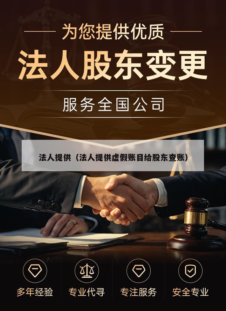 法人提供（法人提供虚假账目给股东查账）