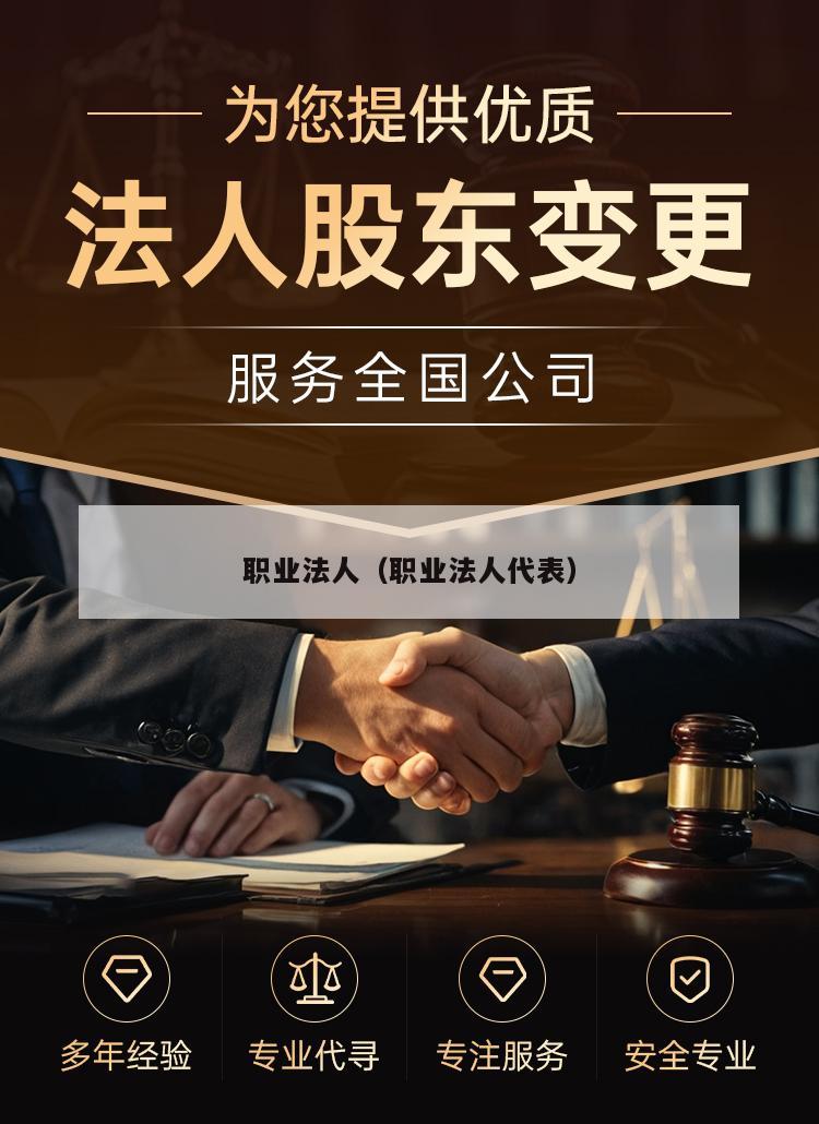 职业法人（职业法人代表）