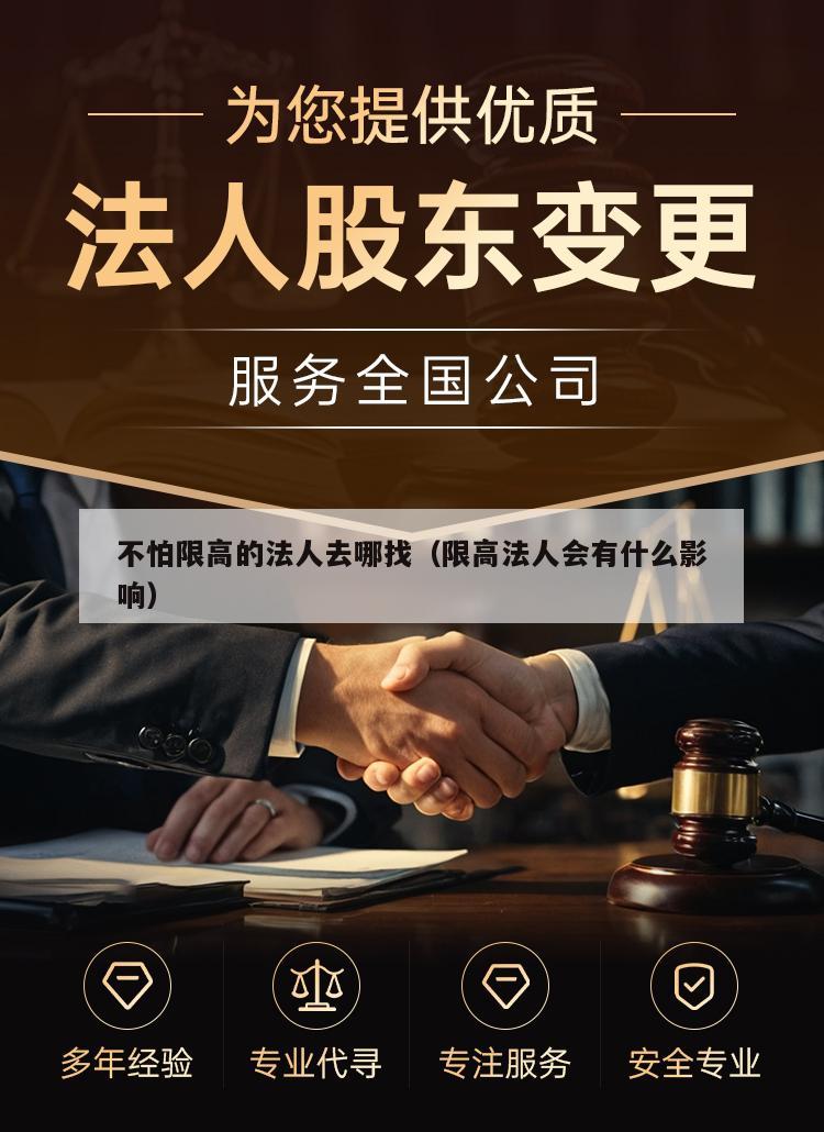 不怕限高的法人去哪找（限高法人会有什么影响）